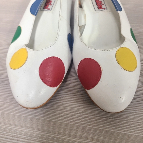 Ballini Vintage Multi-colored Polka Almond Toe sling backs - Picture 3 of 9